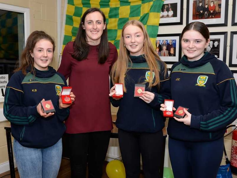 Ballinamore Sean O'Heslins were delighted to host Dublin and former Ireland rugby international Hannah Tyrell on Saturday. Hannah presented medals to our U14, U16 and Minor ladies teams. Hannah was an inspiration on the night and it was a fantastic opportunity for our players and supporters to meet such an accomplished player. A special thanks to Hannah for giving up her time to meet the players, a huge well done to the players who received medals and thanks to everyone that helped out on the night. Leitrim cruise to victory over Fermanagh in opening round of Lidl LGFA National League - GALLERY Melvin Gaels secures spot on Gaelic4teens LGFA programme Check out the 2021 Leitrim Observer Ladies Club team of the Year