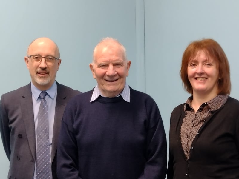 The high regard for caretaker at Donegal Courthouse Peter Kane was evident in the praise and thanks that were expressed on his retirement.  Judge Sandra Murphy said the way Mr Kane kept the building was a credit to him.  But it was for the warmth of his personality and his kind nature that he would be fondly remembered by everyone associated with the court. Judge Murphy said: “When you arrive in Donegal Courthouse you are greeted with a smile, kind words and a cup of tea.  “A special secret is, there were always beautiful treats in the judge’s room. All the judges looked forward to coming to Donegal court for this reason.” The judge expressed thanks on behalf of herself and former sitting judges, Judge McMenamin, Judge O’Donnell, Judge Zaidan and Judge Kilrane. She said that Judge Kilrane had asked her to convey to Mr Kane what a kind person he was and what a lovely welcome he always gave. Judge Murphy said: “On behalf of all the former judges, thank you for your sterling service. “The court's loss is your family’s gain. They will be delighted to have you at home with them. “You are one of those special people who you rarely meet in life who make the world a better place.” Mr Kane took up the role of caretaker in 1995, initially as an employee of Donegal County Council and later as a Courts Service employee. Greatest Courtesy Solicitor Diarmaid Barry said he had grown up with Mr Kane in the village of Mountcharles and had been coming to court throughout Mr Kane’s tenure.  Mr Barry said: “In all that time he has extended the greatest courtesy to me and all my colleagues. “He kept us warm in this courthouse on the coldest days of the winter. “The cleanliness of the building and attention to detail shown by him over all those years is beyond equal.” A Pure Gentleman Inspector David Durkin extended best wishes to Mr Kane on behalf of An Garda Síochana. “He is a long standing pillar and presence in the court since I started coming here,” said the inspector. “I have also