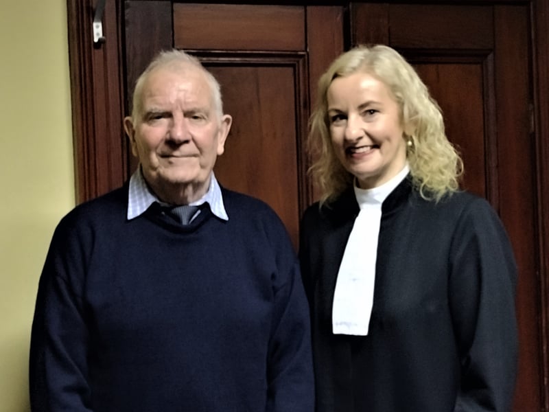 The high regard for caretaker at Donegal Courthouse Peter Kane was evident in the praise and thanks that were expressed on his retirement.  Judge Sandra Murphy said the way Mr Kane kept the building was a credit to him.  But it was for the warmth of his personality and his kind nature that he would be fondly remembered by everyone associated with the court. Judge Murphy said: “When you arrive in Donegal Courthouse you are greeted with a smile, kind words and a cup of tea.  “A special secret is, there were always beautiful treats in the judge’s room. All the judges looked forward to coming to Donegal court for this reason.” The judge expressed thanks on behalf of herself and former sitting judges, Judge McMenamin, Judge O’Donnell, Judge Zaidan and Judge Kilrane. She said that Judge Kilrane had asked her to convey to Mr Kane what a kind person he was and what a lovely welcome he always gave. Judge Murphy said: “On behalf of all the former judges, thank you for your sterling service. “The court's loss is your family’s gain. They will be delighted to have you at home with them. “You are one of those special people who you rarely meet in life who make the world a better place.” Mr Kane took up the role of caretaker in 1995, initially as an employee of Donegal County Council and later as a Courts Service employee. Greatest Courtesy Solicitor Diarmaid Barry said he had grown up with Mr Kane in the village of Mountcharles and had been coming to court throughout Mr Kane’s tenure.  Mr Barry said: “In all that time he has extended the greatest courtesy to me and all my colleagues. “He kept us warm in this courthouse on the coldest days of the winter. “The cleanliness of the building and attention to detail shown by him over all those years is beyond equal.” A Pure Gentleman Inspector David Durkin extended best wishes to Mr Kane on behalf of An Garda Síochana. “He is a long standing pillar and presence in the court since I started coming here,” said the inspector. “I have also