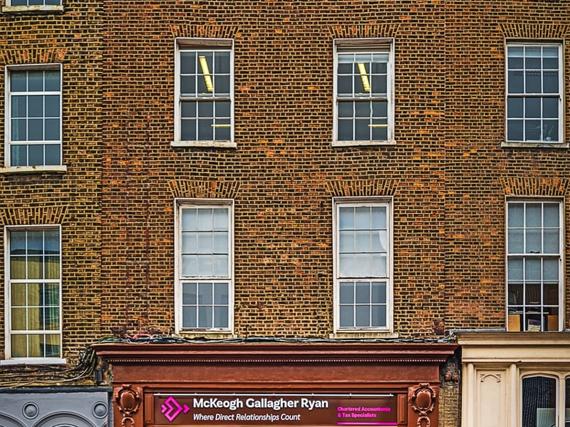 BELOW: Exterior of the McKeogh Gallagher Ryan Limerick office