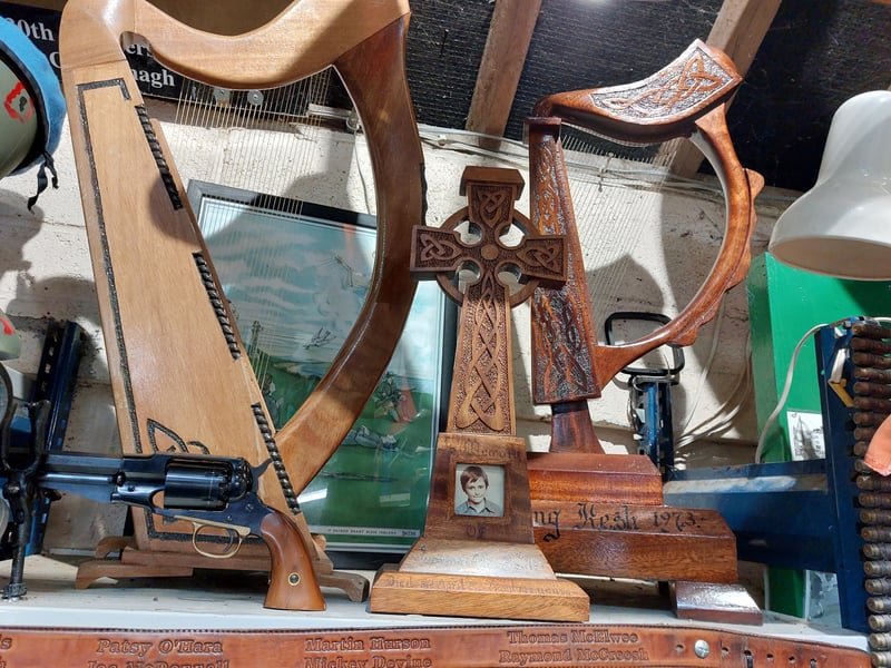 Harps made by prisoners while in the Long Kesh Prison