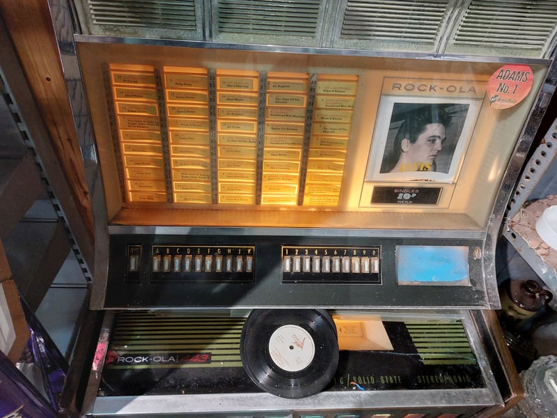   Rockola jukebox featuring some of the hits from the 60s