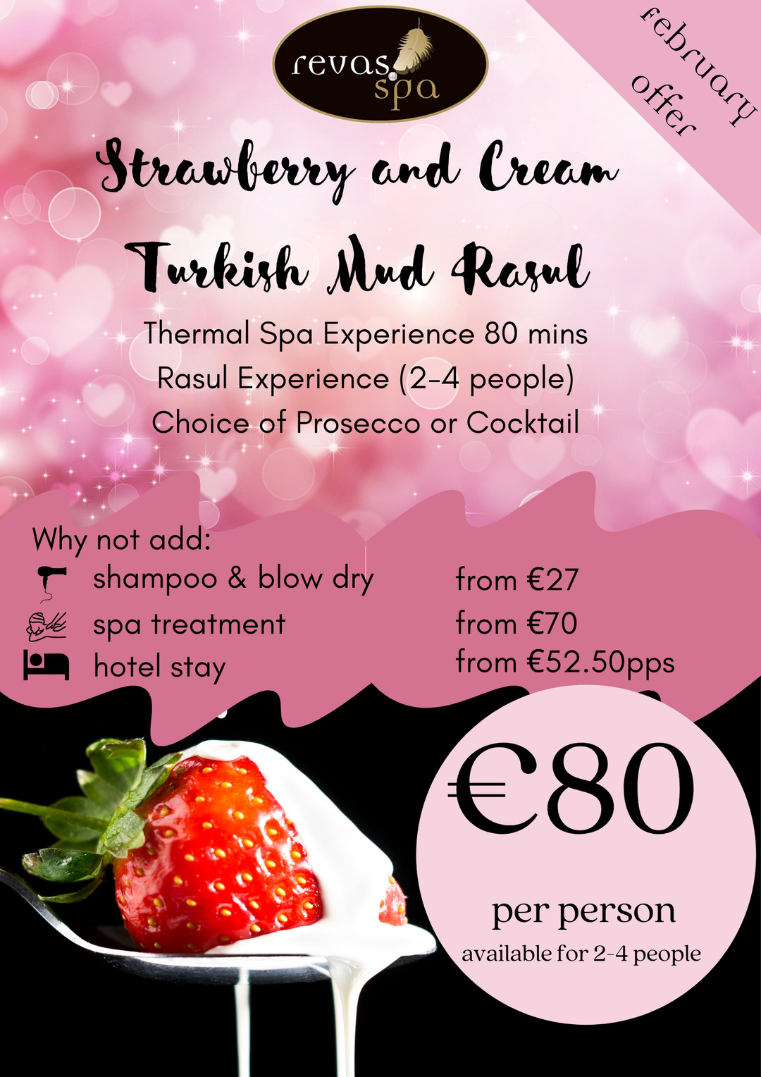 10% discount is not transferable to any other service or product in Revas Spa &amp; Hair Studio. Offer must be quoted on booking. Booking is essential.