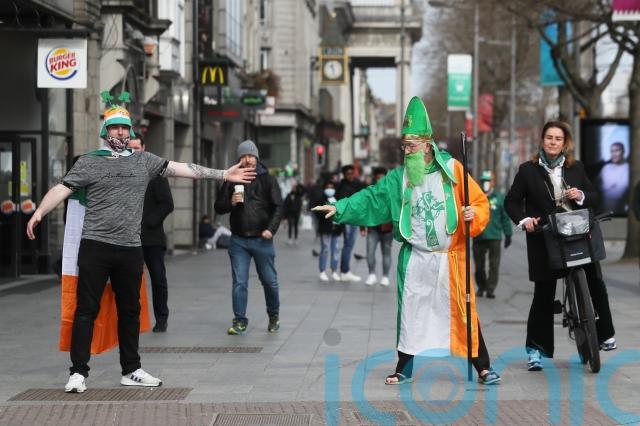 The annual St Patrick’s Day festivities brought colour to the streets – alongside the social distancing.