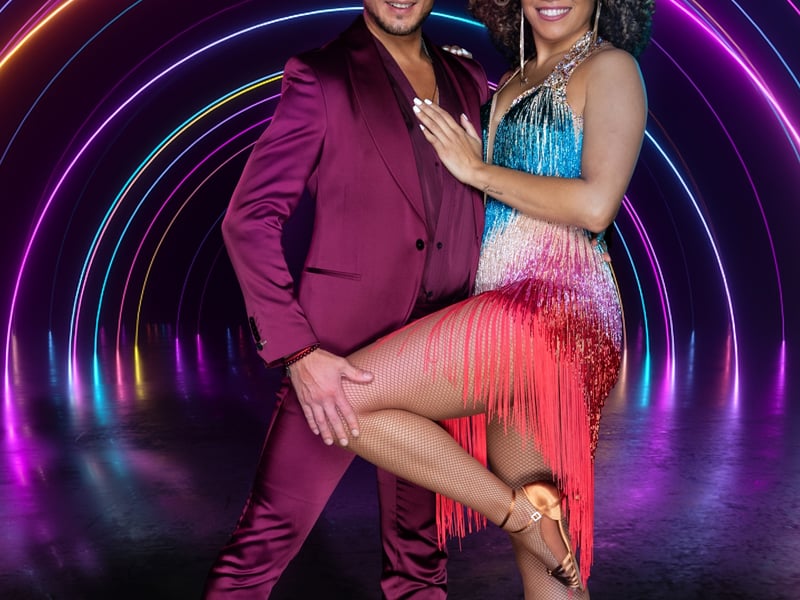 Erica Cody and Denys Samson Singer Erica has been paired with Dancing with the Stars newcomer Denys Samson. Denys has already competed on the Ukrainian version of the show, and has been putting dance-lover Erica through her paces in rehearsals. Viewers will soon see if they are in tune with one another!