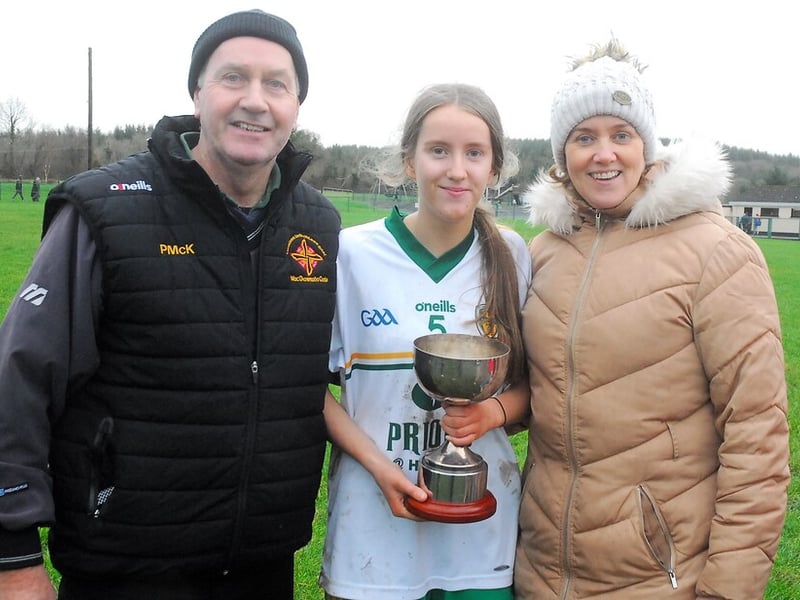 Use > to navigate photos Fans braved the cold and rain in Fenagh's Pairc Seain O'Laodaoin on Saturday afternoon to witness Ballinamore Sean O'Heslins getting the better of Glencar Manorhamilton in the Leitrim LGFA Minor Championship Final. And of course, Observer photographer Willie Donnellan was there to capture some great images of fans and Ballinamore's celebrations ..... see who you can spot! Padhraic determind to see Glencar Manorhamilton rise to level of Galway greats Glencar Manorhamilton's tale of two halves Leitrim GAA launch new jersey and leisurewear range after announcing new deal with McKeever Sports