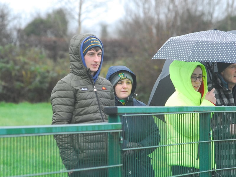 Use > to navigate photos Fans braved the cold and rain in Fenagh's Pairc Seain O'Laodaoin on Saturday afternoon to witness Ballinamore Sean O'Heslins getting the better of Glencar Manorhamilton in the Leitrim LGFA Minor Championship Final. And of course, Observer photographer Willie Donnellan was there to capture some great images of fans and Ballinamore's celebrations ..... see who you can spot! Padhraic determind to see Glencar Manorhamilton rise to level of Galway greats Glencar Manorhamilton's tale of two halves Leitrim GAA launch new jersey and leisurewear range after announcing new deal with McKeever Sports