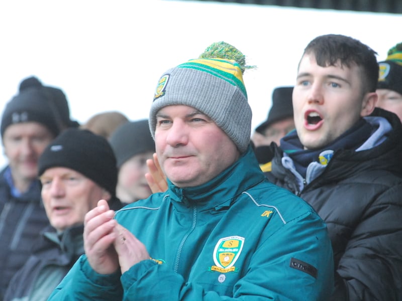Use > to navigate photos   Fans braved the cold and rain in Fenagh's Pairc Seain O'Laodaoin on Saturday afternoon to witness Ballinamore Sean O'Heslins getting the better of Glencar Manorhamilton in the Leitrim LGFA Minor Championship Final. And of course, Observer photographer Willie Donnellan was there to capture some great images of fans and Ballinamore's celebrations ..... see who you can spot! Padhraic determind to see Glencar Manorhamilton rise to level of Galway greats Glencar Manorhamilton's tale of two halves Leitrim GAA launch new jersey and leisurewear range after announcing new deal with McKeever Sports