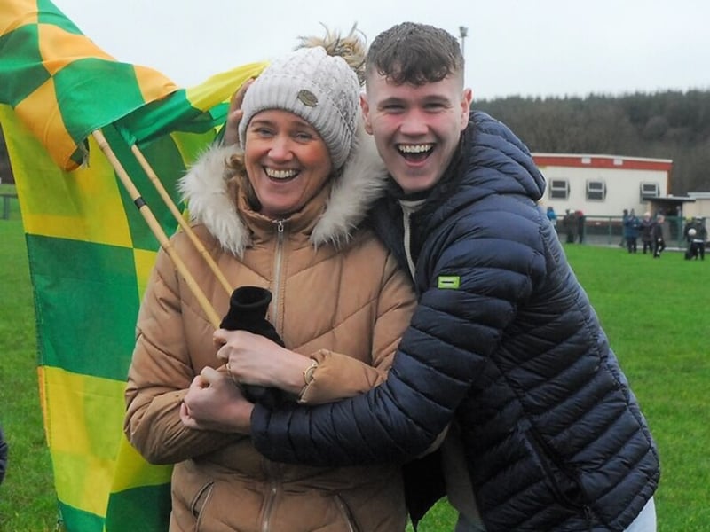 Use > to navigate photos Fans braved the cold and rain in Fenagh's Pairc Seain O'Laodaoin on Saturday afternoon to witness Ballinamore Sean O'Heslins getting the better of Glencar Manorhamilton in the Leitrim LGFA Minor Championship Final. And of course, Observer photographer Willie Donnellan was there to capture some great images of fans and Ballinamore's celebrations ..... see who you can spot! Padhraic determind to see Glencar Manorhamilton rise to level of Galway greats Glencar Manorhamilton's tale of two halves Leitrim GAA launch new jersey and leisurewear range after announcing new deal with McKeever Sports