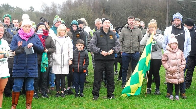 Use > to navigate photos   Fans braved the cold and rain in Fenagh's Pairc Seain O'Laodaoin on Saturday afternoon to witness Ballinamore Sean O'Heslins getting the better of Glencar Manorhamilton in the Leitrim LGFA Minor Championship Final. And of course, Observer photographer Willie Donnellan was there to capture some great images of fans and Ballinamore's celebrations ..... see who you can spot! Padhraic determind to see Glencar Manorhamilton rise to level of Galway greats Glencar Manorhamilton's tale of two halves Leitrim GAA launch new jersey and leisurewear range after announcing new deal with McKeever Sports