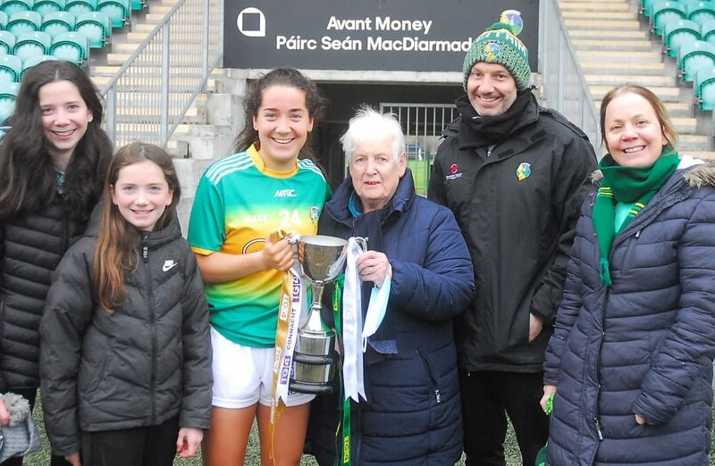 Use > to navigate photos   Leitrim ended 2021 on a high when they produced a strong second half to see off a dogged Roscommon in the 2021 Connacht Ladies Intermediate Championship Final in Avant Money Pairc Sean Mac Diarmada on Sunday. The trophy was the first of manager Hugh Donnelly's two years reign over the county lady footballers and a great boost ahead of next year's Lidl NFL campaign. Observer photographer Willie Donnellan was there to capture some great images from the game .... see who you can spot! Leitrim LGFA to hold Emergency General Meeting in January as they seek new Chairperson and Secretary Leitrim LGFA officers review successful 2021 with introduction of U12 academy a real highlight Leitrim LGFA officers review successful 2021 with introduction of U12 academy a real highlight
