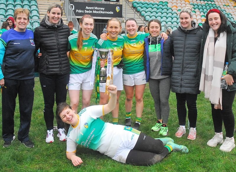 Use > to navigate photos Leitrim ended 2021 on a high when they produced a strong second half to see off a dogged Roscommon in the 2021 Connacht Ladies Intermediate Championship Final in Avant Money Pairc Sean Mac Diarmada on Sunday. The trophy was the first of manager Hugh Donnelly's two years reign over the county lady footballers and a great boost ahead of next year's Lidl NFL campaign. Observer photographer Willie Donnellan was there to capture some great images from the game .... see who you can spot! Leitrim LGFA to hold Emergency General Meeting in January as they seek new Chairperson and Secretary Leitrim LGFA officers review successful 2021 with introduction of U12 academy a real highlight Leitrim LGFA officers review successful 2021 with introduction of U12 academy a real highlight