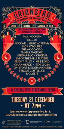 From Rockwell Music Academy Isabel Dougan, Miranda Harold Barry, David Traas, Alanna Manton, Beth Buttimer, Henry Buttimer, Louisa McConnon, Paul Hayes, Orla Duggan, This Butler Kelly, Patsy Culleton Hayes and Kaja Gorwa led by tutors Jayne McConnon and Suzanne Buttimer. Emma Langford will be the host as well as performing on the night.