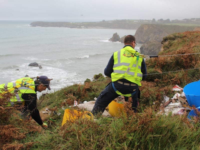 Clean-Up Operation at Annestown, County Waterford.