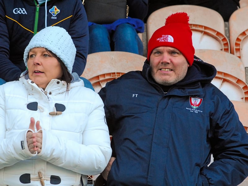 Use > to navigate photos Dedicated fans from St Patrick's Dromahair and Naomh Anna Leitir Mor in Galway braved the arctic cold on Saturday to cheer on their heroes in the AIB Connacht Club Intermediate Football Championship Quarter-Final in Pairc Sheain Ui Eslin, Ballinamore. It was a profitable four hour journey for the Gaeltacht based team who triumphed 2-13 to 0-5 and Observer photographer Willie Donnellan captured some great images of fans from both teams at the game .... see who you can spot! Andy Moran to open Leitrim campaign with Sligo clash in Connacht AirDome London calling for Leitrim as Ruislip winners drawn to face Mayo or Galway in 2022 Connacht SFC Semi-Final Blow for Mohill as manager Liam Keenan announced as new boss of Longford Slashers