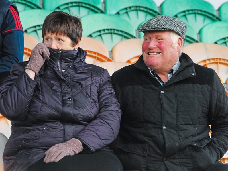 Use > to navigate photos Dedicated fans from St Patrick's Dromahair and Naomh Anna Leitir Mor in Galway braved the arctic cold on Saturday to cheer on their heroes in the AIB Connacht Club Intermediate Football Championship Quarter-Final in Pairc Sheain Ui Eslin, Ballinamore. It was a profitable four hour journey for the Gaeltacht based team who triumphed 2-13 to 0-5 and Observer photographer Willie Donnellan captured some great images of fans from both teams at the game .... see who you can spot! Andy Moran to open Leitrim campaign with Sligo clash in Connacht AirDome London calling for Leitrim as Ruislip winners drawn to face Mayo or Galway in 2022 Connacht SFC Semi-Final Blow for Mohill as manager Liam Keenan announced as new boss of Longford Slashers