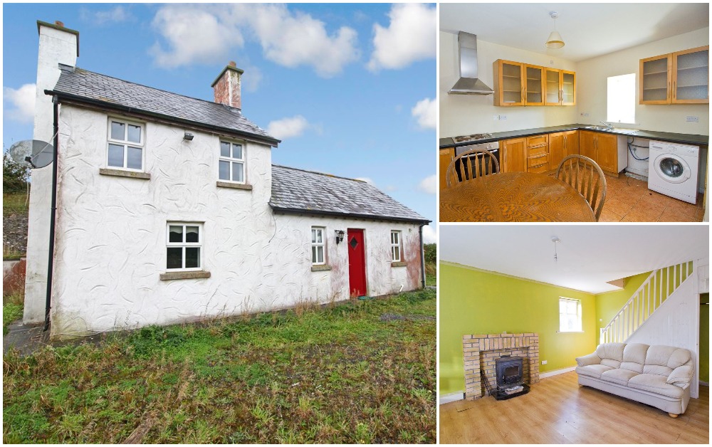 This detached one bedroom cottage is going up for auction with a guide price of €50,000.  CLICK ON NEXT> ABOVE TO TAKE A LOOK AROUND THIS HOUSE Modernisation is required for the "Brenda's Cottage" property in Ballindarra, Birr, Co Offaly.  The potential home is situated approximately 5km south of Birr town centre.  The property extends to approximately 70 sq. m (753 sq. ft).  CLICK ON NEXT> TO TAKE A TOUR AROUND THIS HOUSE
