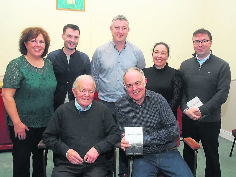 Use > to navigate photos   Back row: Catriona McManus, Rory McPartland, Patrick and Andrea McManus and Fergal McPartland. Front row: Noel McPartland and Conor McManus
