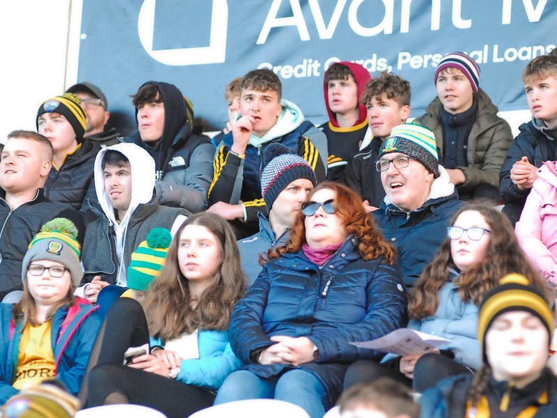 Use > to navigate photos Ballinamore Sean O'Heslins came within a whisker of creating a huge shock in the AIB Connacht Club Senior Championship as they went down to a 2-8 to 0-16 defeat at the hands of Mountbellew Moylough on Sunday. Observer photographer Willie Donnellan was there to capture some great shots of fans from both teams enjoying the action in Avant Money Pairc Sean Mac Diarmada - see who you can spot at the game! Heartbreak for St Joseph's in epic Connacht Club clash - GALLERY Cluainin pipped by powerful Easkey in Connacht Semi-Final - GALLERY BREAKING Update: Ballinamore scratch card winner gets an even bigger "surprise"