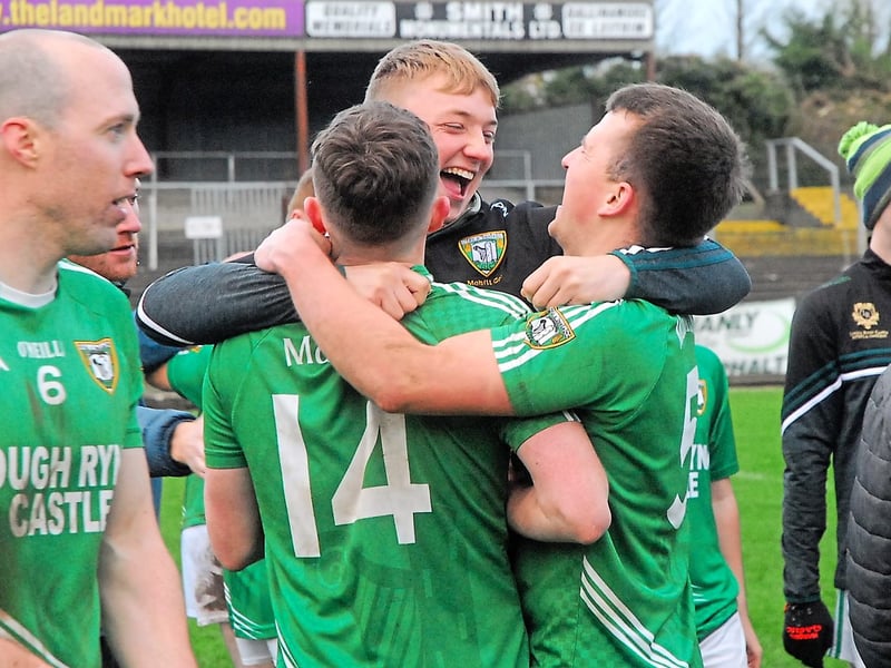 Use > to navigate photos After the disappointment of their Senior Final loss, Mohill footballers had something to celebrate when their second string side stormed to a 2-10 to 1-4 victory over Glenfarne Kiltyclogher in the Corrib Oil Junior A Championship Final on Sunday in Avant Money Pairc Sean Mac Diarmada. Observer photographer Willie Donnellan was there to capture some great images from the Mohill celebrations ..... see who you can spot. Cluainin celebrate as they end Carrick five-in-a-row dreams - GALLERY Fans enjoy the action as Cluainin and Carrick-on-Shannon clash in Leitrim Senior Hurling Final - GALLERY Another title for St Patrick's Dromahair as they overcome Kiltubrid to win Junior C crown - GALLERY