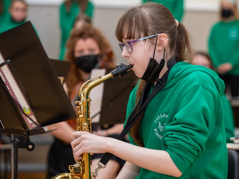 Tullamore Stage School Choir & Orchestra, under Musical Director Regina McCarthy, launched their first CD 'Dare to Dream' recently at the Charleville Centre, Tullamore.