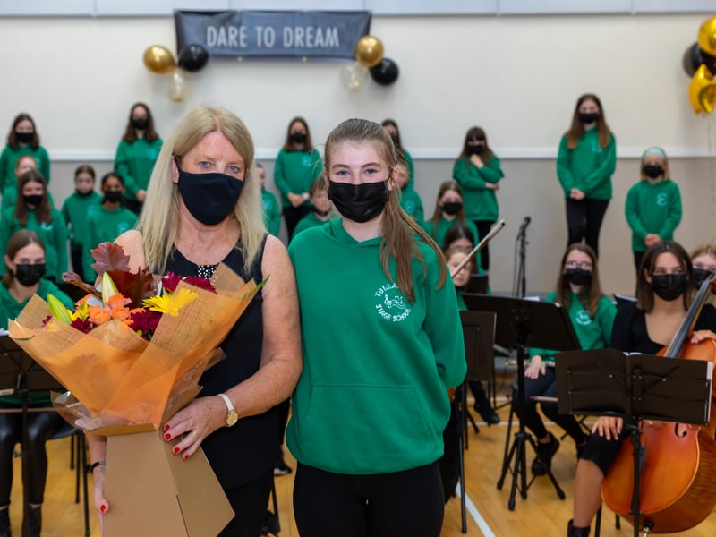 Tullamore Stage School Choir & Orchestra, under Musical Director Regina McCarthy, launched their first CD 'Dare to Dream' recently at the Charleville Centre, Tullamore.