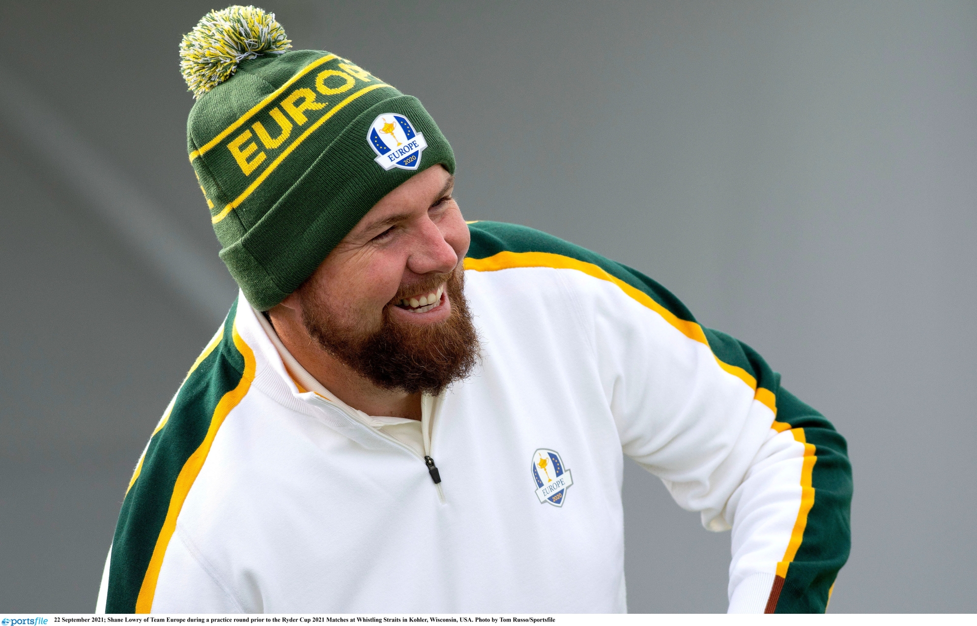 Offaly golfer Shane Lowry has been enjoying preparations for the Ryder Cup at Whistling Straits in the US.  ALL PICTURES COURTESY OF SPORTSFILE