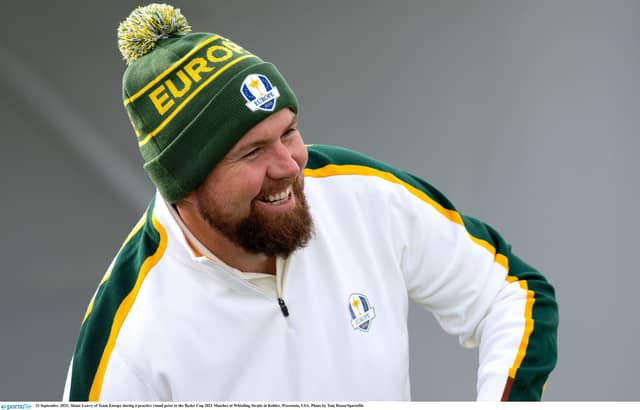 Offaly golfer Shane Lowry has been enjoying preparations for the Ryder Cup at Whistling Straits in the US. ALL PICTURES COURTESY OF SPORTSFILE