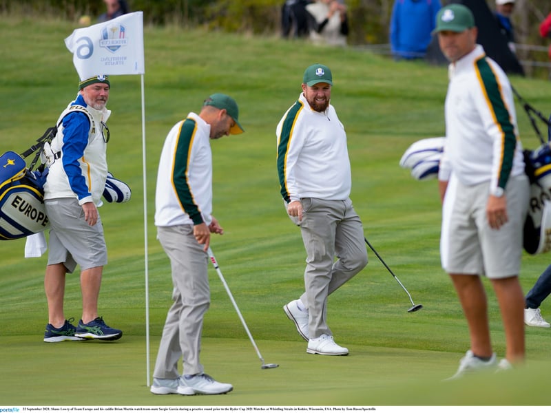 Offaly golfer Shane Lowry has been enjoying preparations for the Ryder Cup at Whistling Straits in the US. 