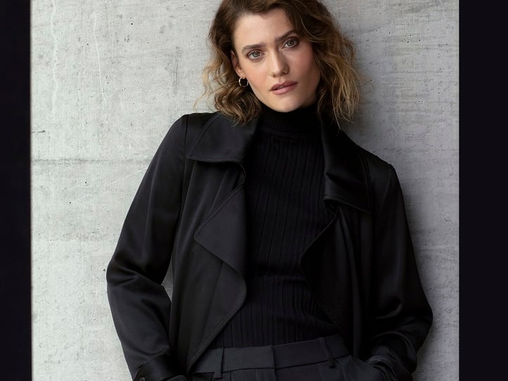 The range comes in size 4 to size 20/2XS to 2XL and its palette is mainly tasteful neutral tones.