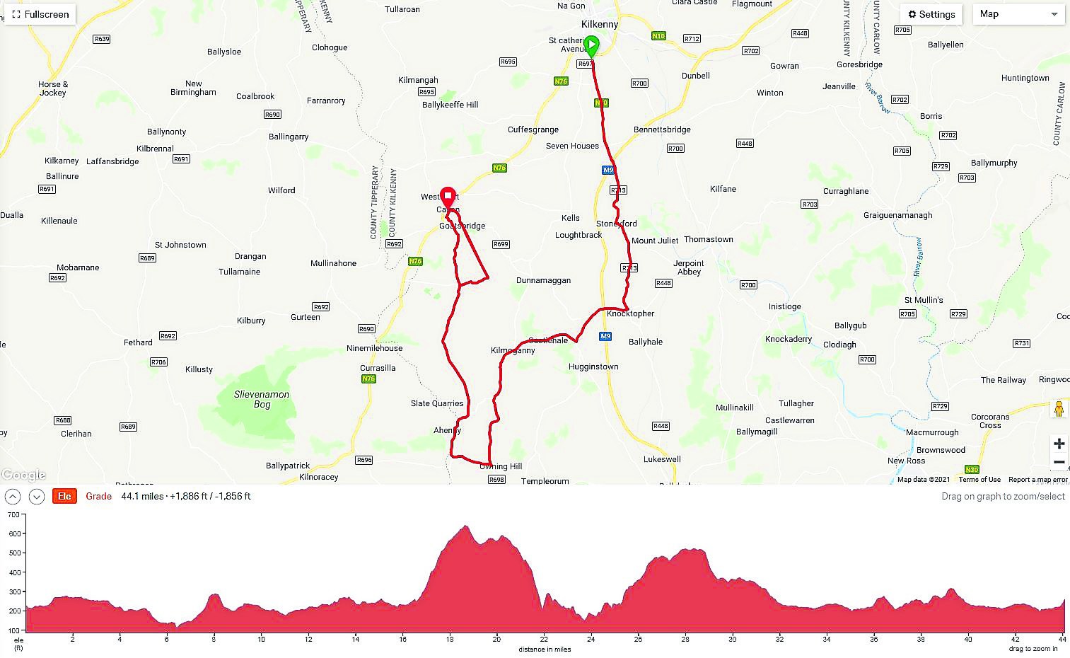 A challenging new mountain stage finish and an all-new opening stage with a circuit finish in Callan will be among the highlights of the 2021 Rás na mBan. Top racers from all over the world - including Kilkenny’s own Mia Griffin and her Team Ireland colleagues - will return to Kilkenny for the 15th running of an event which attracts Olympians and world championship riders to face the challenging roads of Ireland’s Ancient East.Ireland’s only international stage race in 2021 returns with a familiar format featuring four road race stages of varying length and difficulty, a time trial and a circuit race which, for a fifth time, centres on the Marble City. The 2021 running of the event begins on Wednesday next (September 8) with six stages taking place over five days in and around the race base in the county.Once again, the route offers a variety of challenges, from testing hilly stages including the stage three summit finish to the ‘The Cut’ in the Slieve Bloom Mountains in Laois, to the stage four time trial where riders will ride solo against the watch on the Tullaroan course back for a third time. Stage One: Kilkenny (Springhill Court Hotel) – Danesfort – Stonyford – Knocktopher – Kilmaganny – Skough – Callan The all-new opening stage is a move to the West of the county with an all-new stage finish in Callan and a 13km finish circuit which will offer spectators two chances to see the riders during the day.