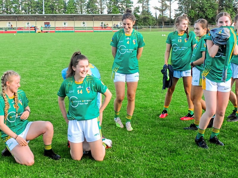 Use > to navigate photos There were great celebrations in St Brigid's GAA Club Kiltoom on Wednesday evening when Leitrim defeated Roscommon to win the Connacht LGFA Minor B Championship title on a scoreline of 1-10 to 1-8. And Observer photographer Willie Donnellan was there to capture some great images from the night. Ladies manager Donnelly would love to finish Leitrim project SEE WWW.LEITRIMOBSERVER.IE AND NEXT WEEK'S LEITRIM OBSERVER FOR FULL REPORT Clare sees signs of promise for Leitrim Ladies despite Kildare defeat Leitrim dreams dashed as Kildare finish strongest to earn All-Ireland Semi-Final berth