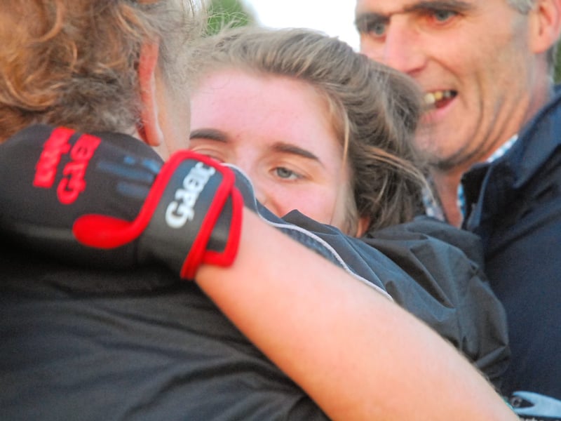 Use > to navigate photos There were great celebrations in St Brigid's GAA Club Kiltoom on Wednesday evening when Leitrim defeated Roscommon to win the Connacht LGFA Minor B Championship title on a scoreline of 1-10 to 1-8. And Observer photographer Willie Donnellan was there to capture some great images from the night. Ladies manager Donnelly would love to finish Leitrim project SEE WWW.LEITRIMOBSERVER.IE AND NEXT WEEK'S LEITRIM OBSERVER FOR FULL REPORT Clare sees signs of promise for Leitrim Ladies despite Kildare defeat Leitrim dreams dashed as Kildare finish strongest to earn All-Ireland Semi-Final berth