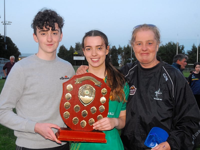 Use > to navigate photos There were great celebrations in St Brigid's GAA Club Kiltoom on Wednesday evening when Leitrim defeated Roscommon to win the Connacht LGFA Minor B Championship title on a scoreline of 1-10 to 1-8. And Observer photographer Willie Donnellan was there to capture some great images from the night. Ladies manager Donnelly would love to finish Leitrim project SEE WWW.LEITRIMOBSERVER.IE AND NEXT WEEK'S LEITRIM OBSERVER FOR FULL REPORT Clare sees signs of promise for Leitrim Ladies despite Kildare defeat Leitrim dreams dashed as Kildare finish strongest to earn All-Ireland Semi-Final berth