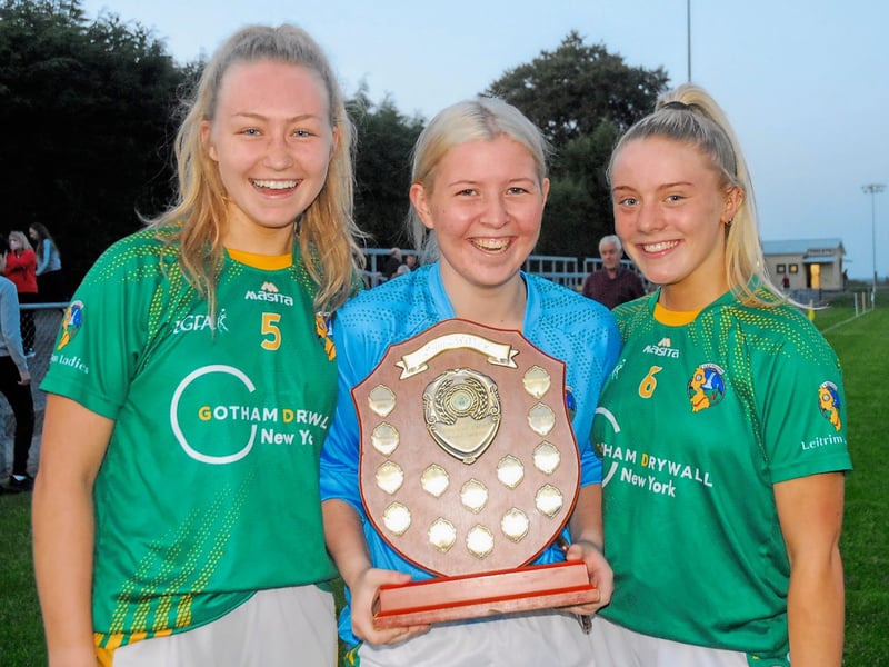 Use > to navigate photos There were great celebrations in St Brigid's GAA Club Kiltoom on Wednesday evening when Leitrim defeated Roscommon to win the Connacht LGFA Minor B Championship title on a scoreline of 1-10 to 1-8. And Observer photographer Willie Donnellan was there to capture some great images from the night. Ladies manager Donnelly would love to finish Leitrim project SEE WWW.LEITRIMOBSERVER.IE AND NEXT WEEK'S LEITRIM OBSERVER FOR FULL REPORT Clare sees signs of promise for Leitrim Ladies despite Kildare defeat Leitrim dreams dashed as Kildare finish strongest to earn All-Ireland Semi-Final berth