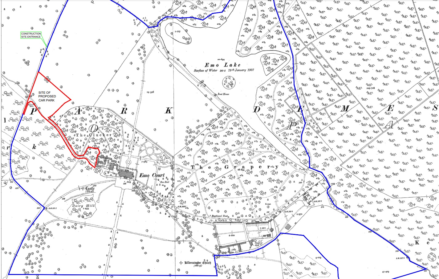 SEE BELOW A LOCATION MAP AND A CAR PARK LAYOUT PLAN.