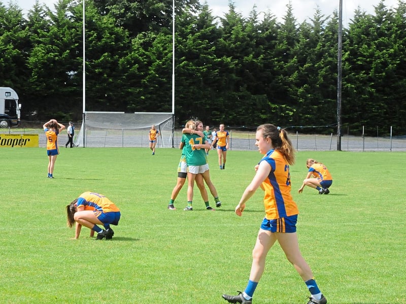 Use > to navigate through photos Leitrim Ladies hit three goals in as many minutes to book their place in the TG4 Ladies All-Ireland Intermediate Championship Quarter-Finals when they saw off Clare in a sun drenched Duggan Park Ballinasloe on Sunday. Observer photographer Willie Donnellan was there to capture images of fans and players enjoying a famous Leitrim victory. SEE WWW.LEITRIMOBSERVER.IE FOR REPORT AND ANALYSIS