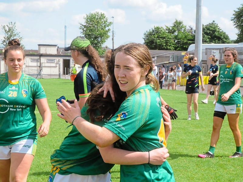 Use > to navigate through photos Leitrim Ladies hit three goals in as many minutes to book their place in the TG4 Ladies All-Ireland Intermediate Championship Quarter-Finals when they saw off Clare in a sun drenched Duggan Park Ballinasloe on Sunday. Observer photographer Willie Donnellan was there to capture images of fans and players enjoying a famous Leitrim victory. SEE WWW.LEITRIMOBSERVER.IE FOR REPORT AND ANALYSIS