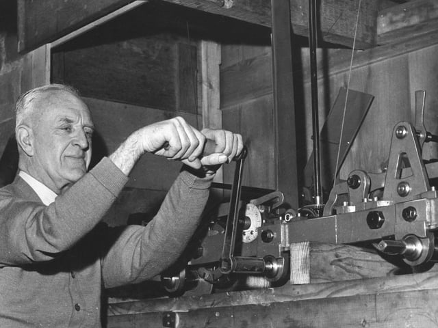 February 2, 1961, Mr Gordon R Norris was marking 50 years as custodian of the clock at St Nicholas’s Church, Newport. Every Friday, he would cycle to the church and climb the 54 steps of the tower to the clock room, where he carefully wound the heavy weights by hand to keep the mechanism ticking over for another week.
