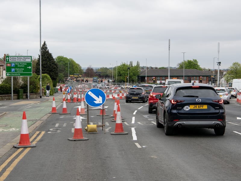 The new traffic layout at Dawsons Corner includes noticeable changes to how people access the Ring Road (A6120) and Bradford Road (B6157).