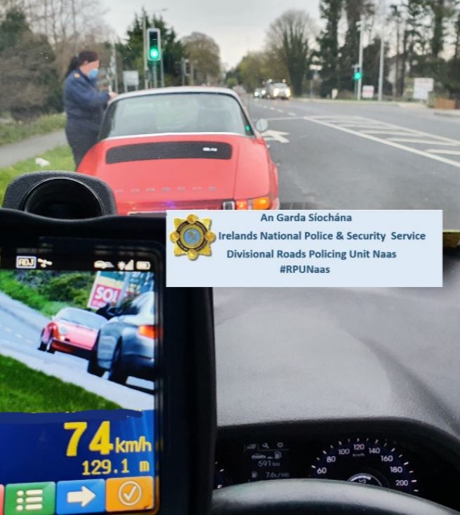 Gardaí said several drivers were found travelling over the local speed limit of 50km per hour.