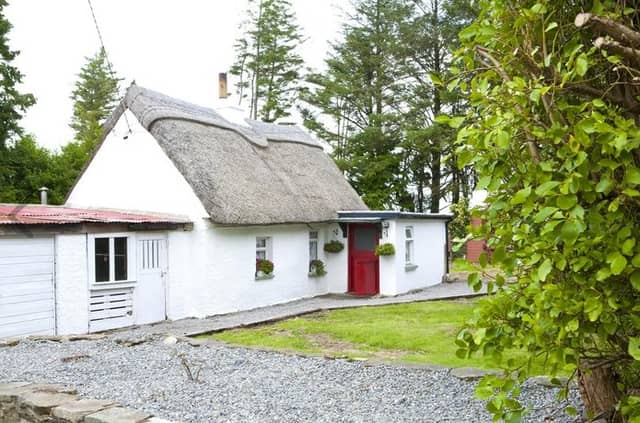 This one-bedroom traditional thatched cottage on the outskirts of Athea village is a charming old-style cottage with out buildings on circa 0.6 acres.
