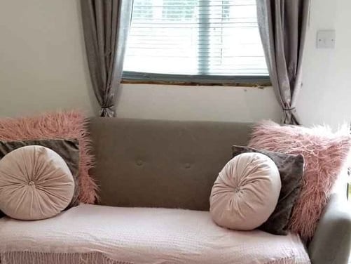 The prefab converted into a cosy one-bed house is for sale for €6,000.