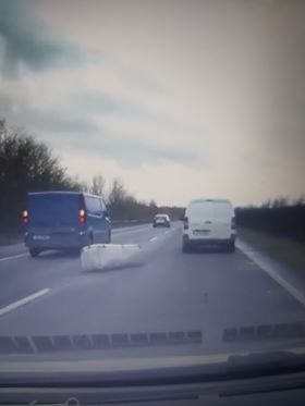 This was the scene on Tuesday on the M7 southbound near Newbridge in Kildare. 