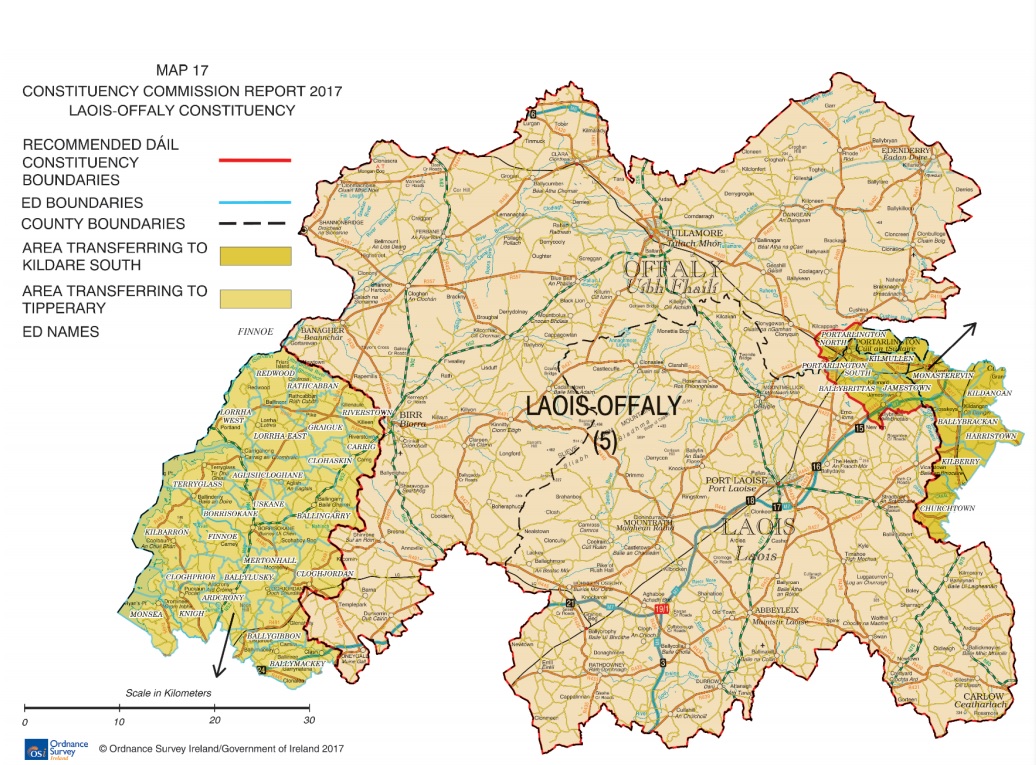 The Laois candidates in the race so far are: Charlie Flanagan, TD - FG, Sean Fleming TD - FG,  Brian Stanley TD - SF, Pauline Flanagan FF.