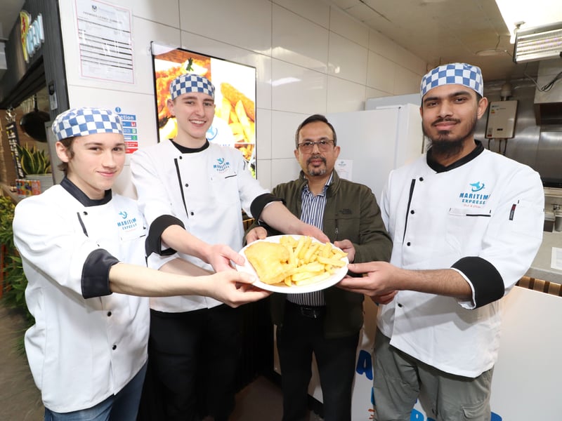 Graham Paterson , Rylees Thomas, Owner Khalid Islam and Tamid Haque
