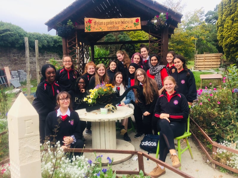 The girls, who enjoyed a tour of the farm, workshop and horticulture area, are really looking forward to working with Belmont during the year.
