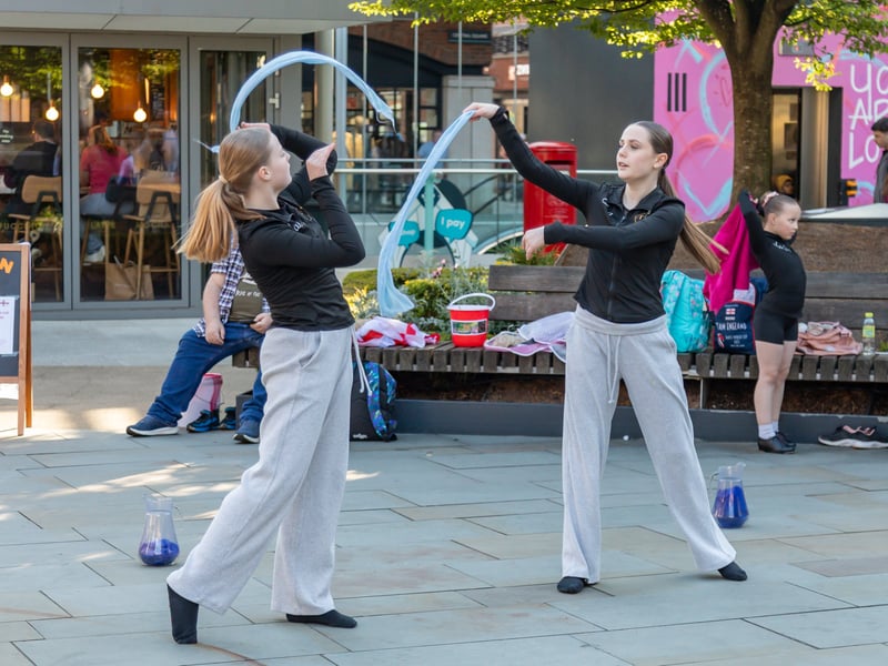 Tabitha Gough and Eva Kyriacou, both 12 
