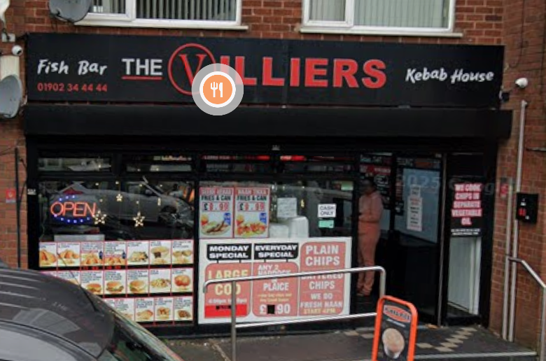 Rated 3.9 out of 309 Google reviewers. 
One Google reviewer wrote: "Great service friendly staff great excellent food and quick service every time." Location: 86 Upper Villiers St, Wolverhampton WV2 4NX. 