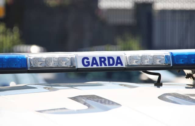 Garda car patrol stock